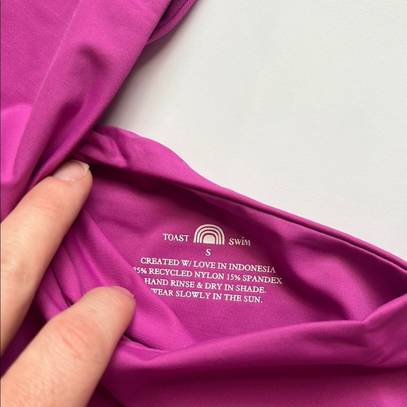 NWT Toast Swim One Shoulder Top - Picture 4 of 5